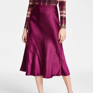 Bar III Satin Skirt